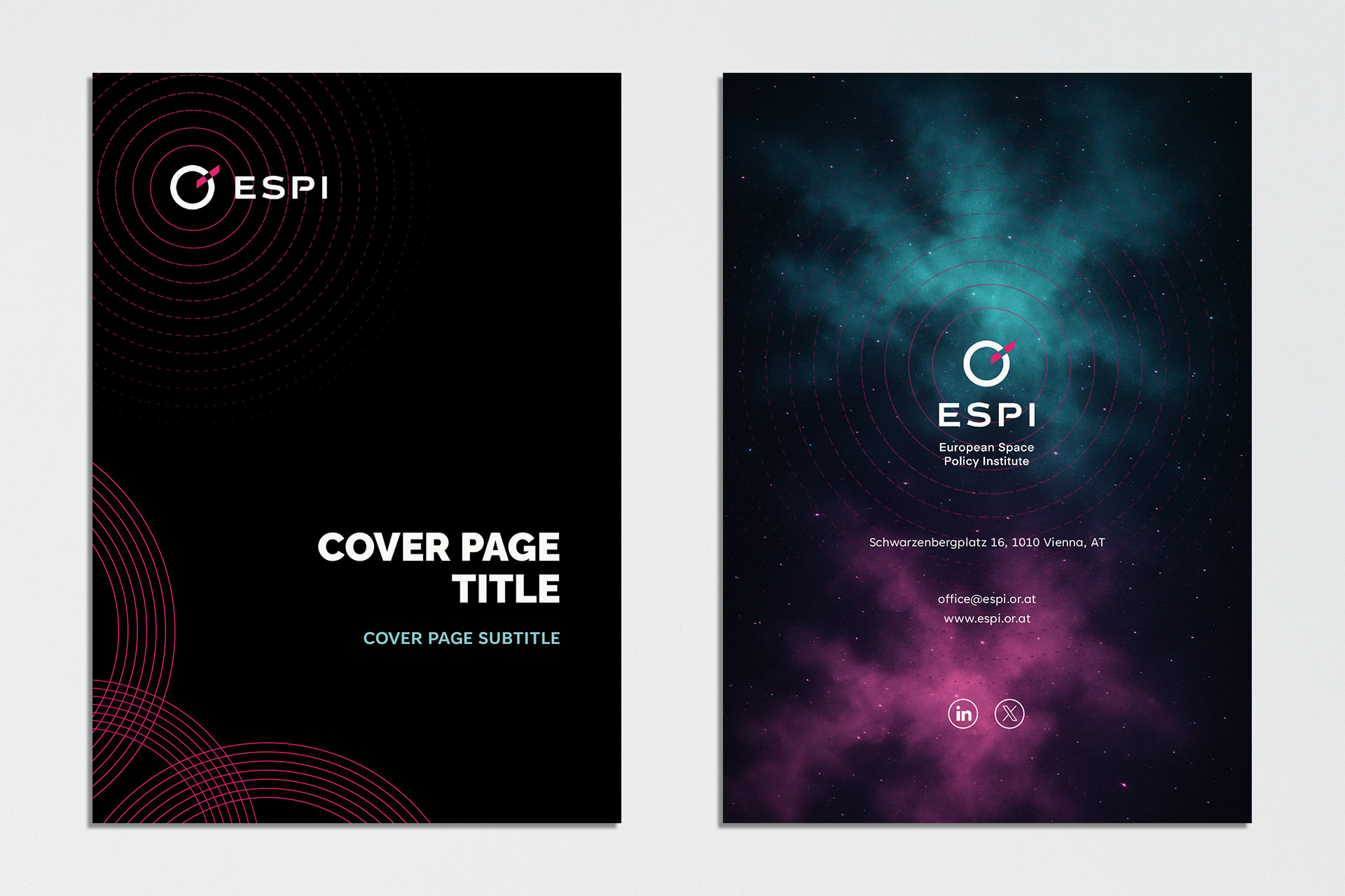 Entwicklung Corporate Word Vorlagen für European Space Policy Institute (ESPI)